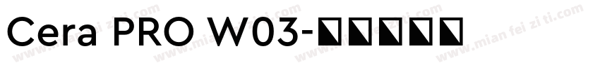 Cera PRO W03字体转换